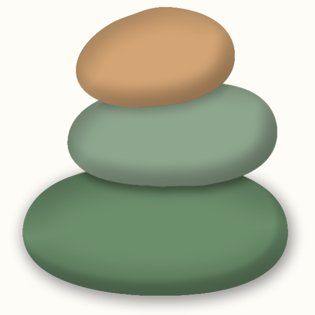 PebbleTracker - Stacked stones logo